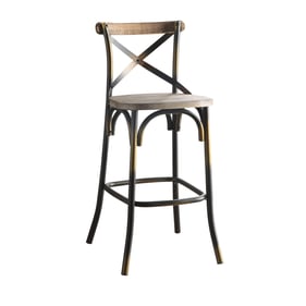 Acme Furniture Zaire Antique Copper Oak Bar Chair